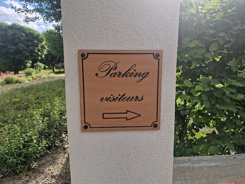 Plaque HPL Parking